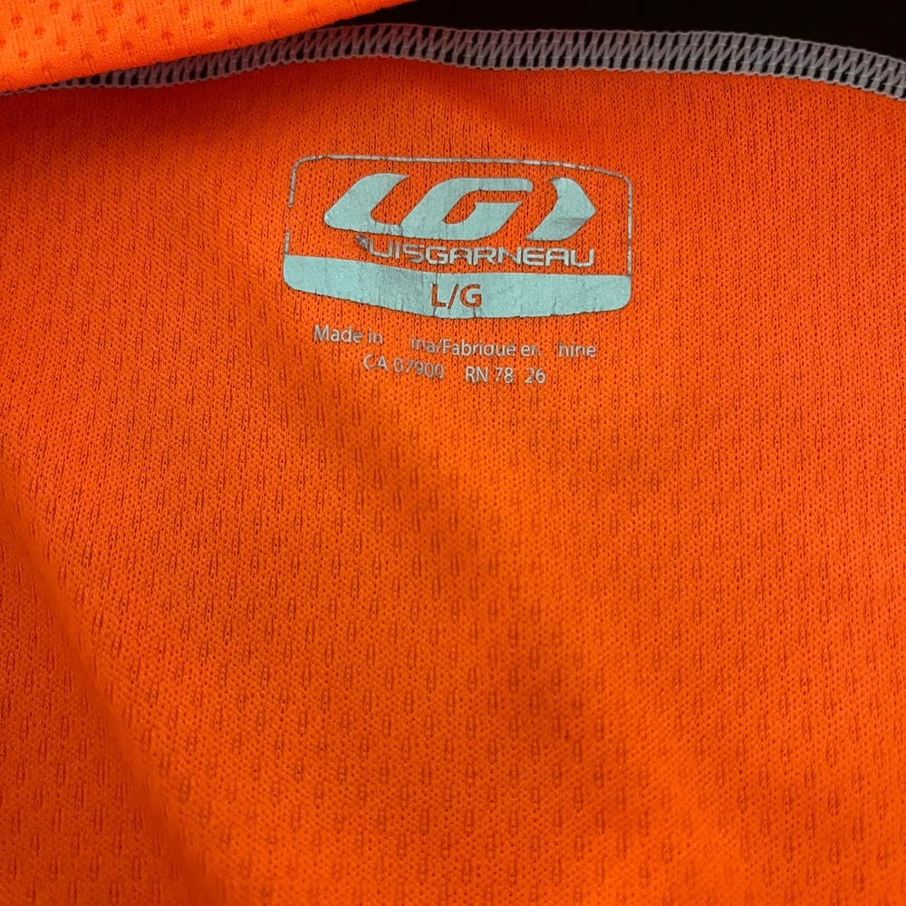 Louis Garneau fluorescent orange, Men’s L Bike Jersey